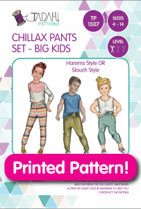 CHILLAX PANTS SET – BIG KIDS – PRINTED PATTERNtp1507