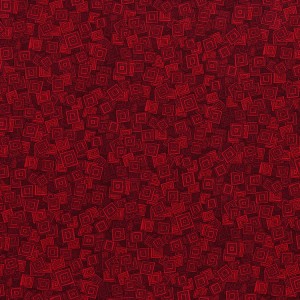 3215-005 OVERLAPPING SQUARES-SCARLET