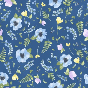 3294-002 Blossoms and Berries-starry night