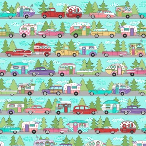3618-001 Camper Stripe-aqua
