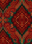 3579-005 Paisley-Red Green