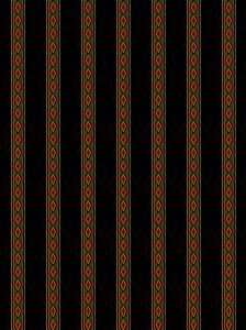 3980-005 Mini Stripe-Red Green