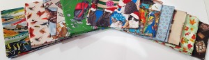 Novelty 1 AUS Fat Quarters 10 pieces