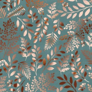 PS103-TE2M Leaves Teal