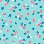 MT-VA2084-12 Little Floral Aqua