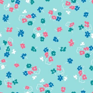 MT-VA2084-12 Little Floral Aqua