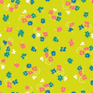 MT-VA2084-28 Little Floral Chartreuse